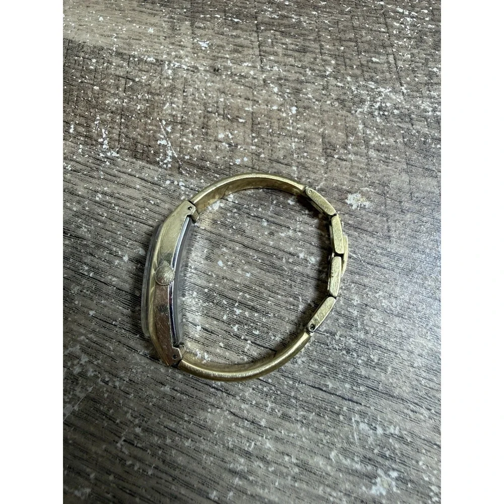 Vintage 80s Seiko Smokey Dial Dainty Gold Tone Cylinder Wind-Up Ladies